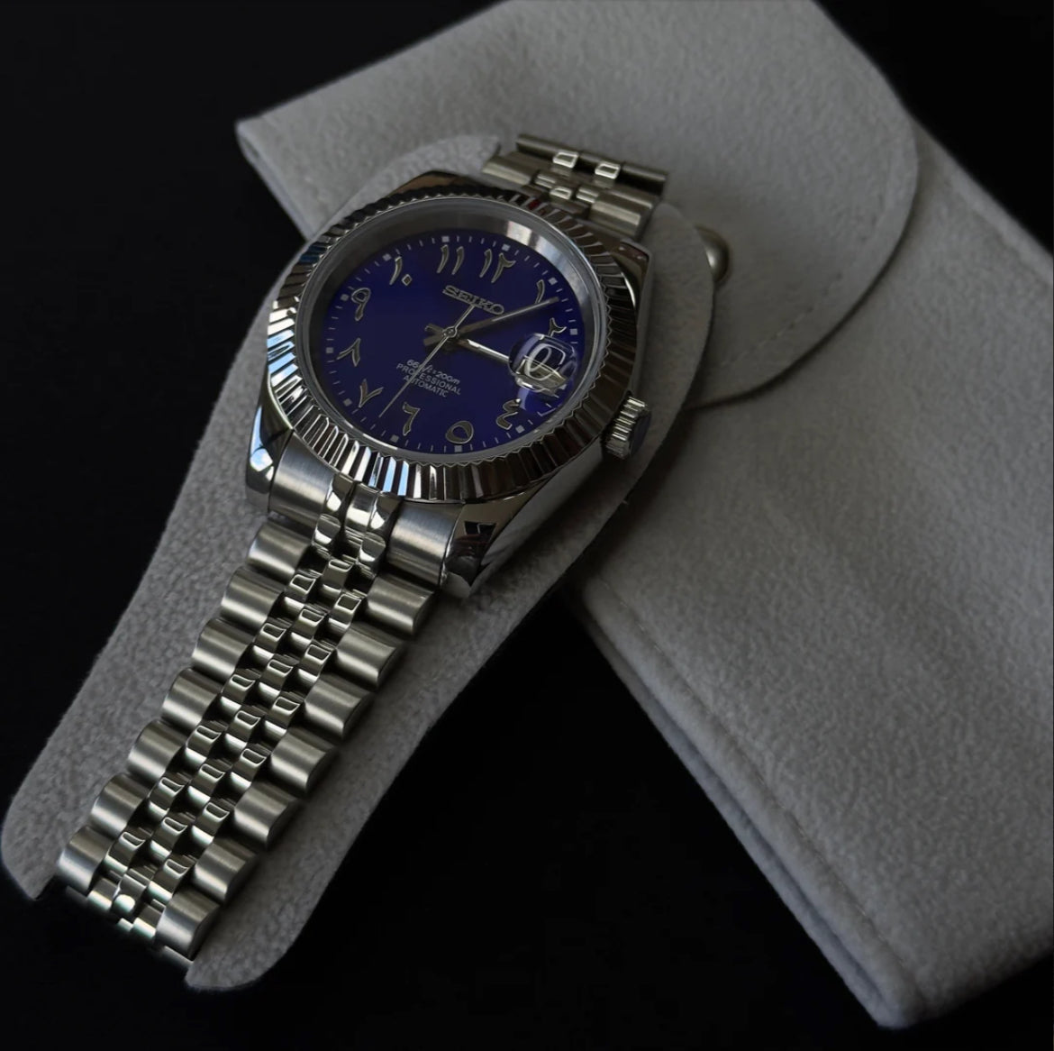 Seiko Arabic dial datejust - Midnight Purple