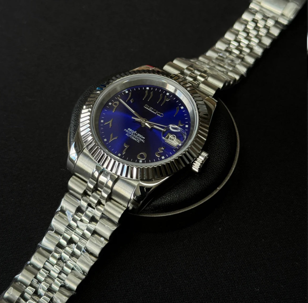 Seiko Arabic dial datejust - Midnight Purple