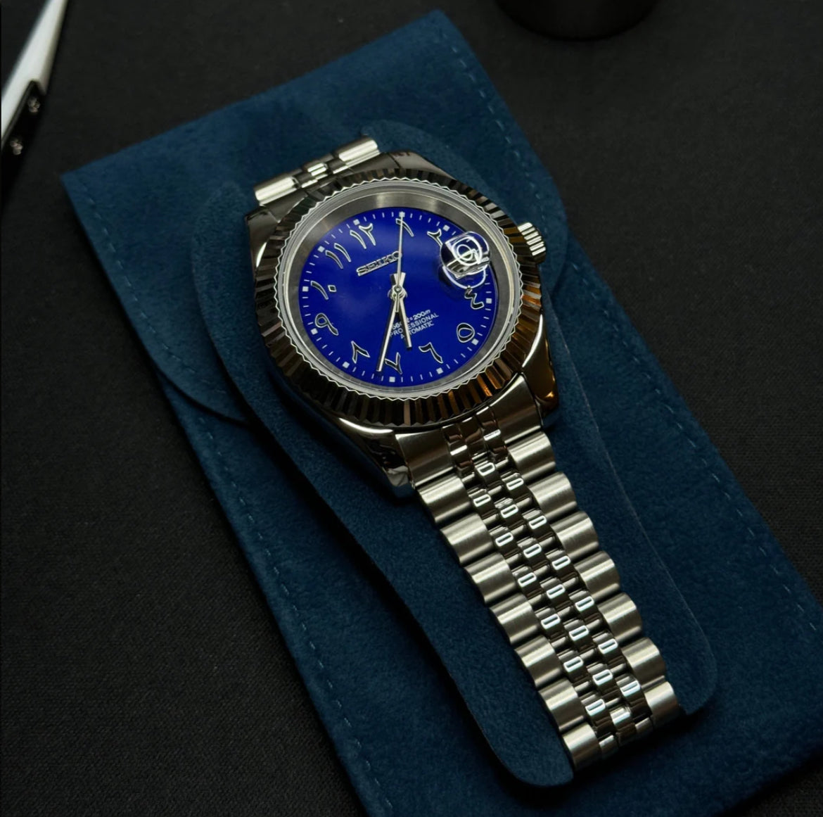 Seiko Arabic dial datejust - Midnight Purple