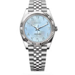 Date J Fluted - Arabic Blue