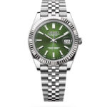 Date J Fluted - Dark Green