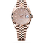 Date J Fluted - Chocolate Rose Gold