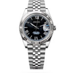 Date J Fluted - Roman Black