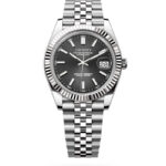 Date J Fluted - Black